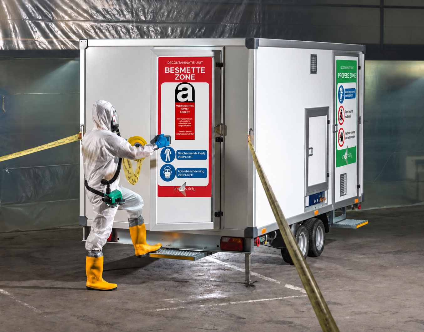 Lymco-Decontamination-Unit-Inspection Asbest support